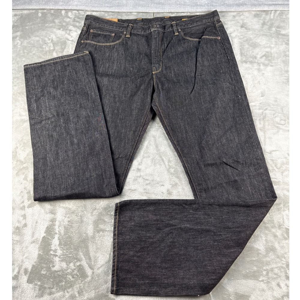 Gap 1969 Mens Low Rise Straight Fit Jeans 40x36 Dark Resin Denim